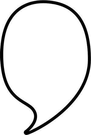 apostrophe shaped balloon